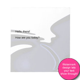 Bloco De Notas Lua azul: Abstrato azul, branco e preto