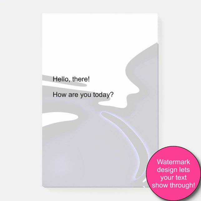 Bloco De Notas Lua azul: Abstrato azul, branco e preto (Criador carregado)