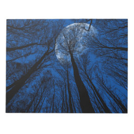 Bloco De Notas Lua no Céu Noturno