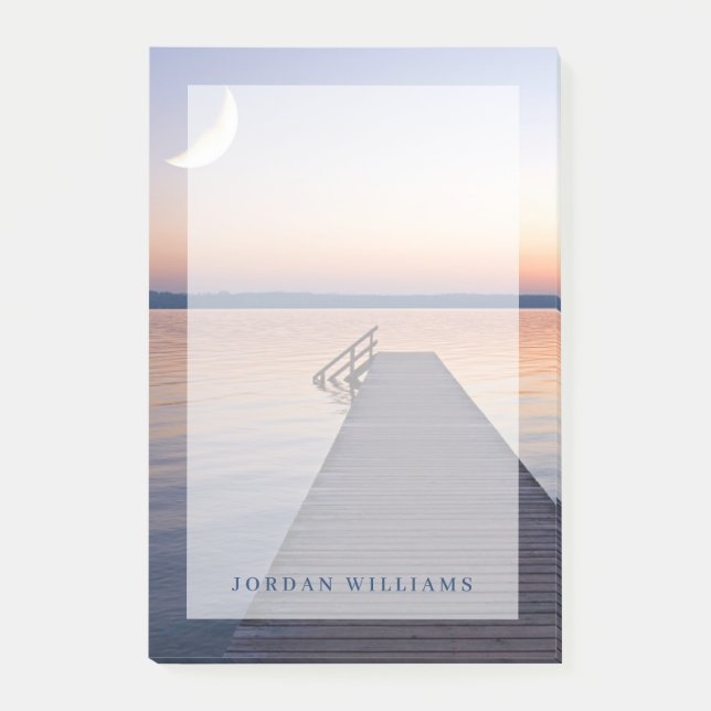 Bloco De Notas Lua Sobre a Passarela de Buscharner | Lago de Star (Frente)