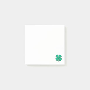 Bloco De Notas Lucky 4 compressas de nota de Clover irlandês fol