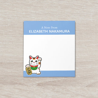Bloco De Notas Lucky Cat Personalizado