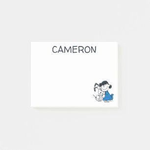 Bloco De Notas Lucy Hugging Snoopy