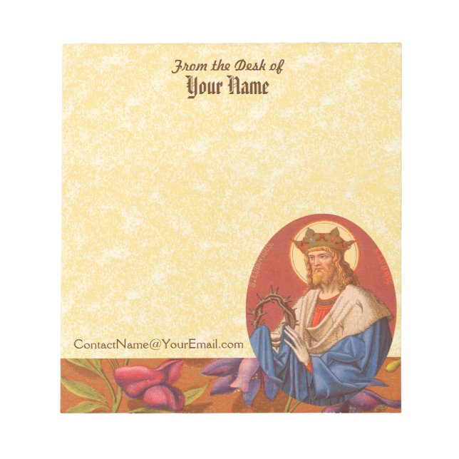 Bloco De Notas Luís IX, Rei (PM 05) 5,5"x6" (Frente)