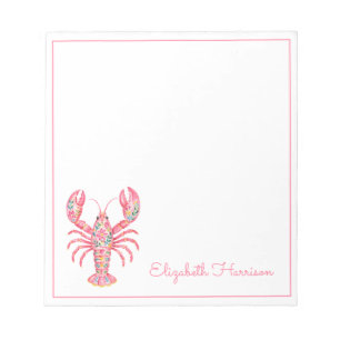 Bloco De Notas Lula Floral Feminina Personalizada Rosa