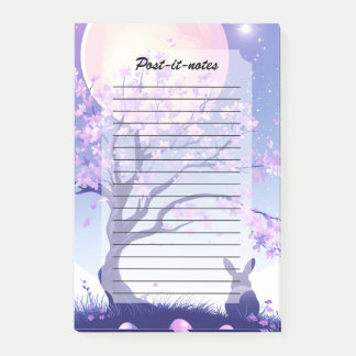 Bloco De Notas Lunar Bunny Night