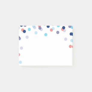 Bloco De Notas LUNCHBOX LOVE NOTA moderna negrito confetti azul