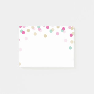 Bloco De Notas LUNCHBOX LOVE NOTE Tendência fofo confetti cor-de-