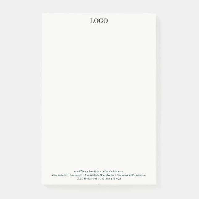 Bloco De Notas Luxo Profissional Minimalista (Frente)