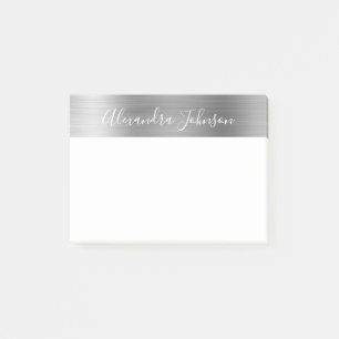 Bloco De Notas Luxury Silver Foil Professional