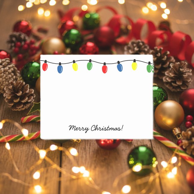 Bloco De Notas Luzes de árvore de Natal personalizadas notas Post (Christmas sticky notes)
