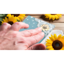 Bloco De Notas Luzes de cordas de girassol de rendas modernas de 