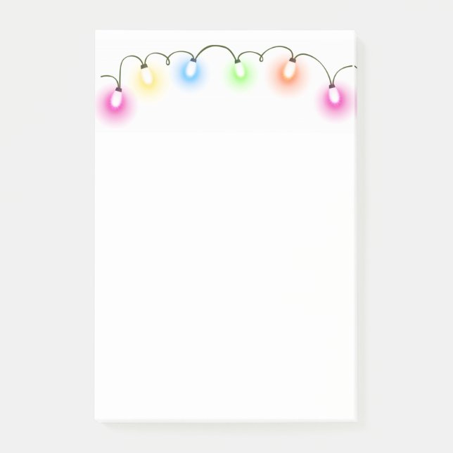 Bloco De Notas Luzes de Natal (Frente)