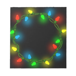 Bloco De Notas Luzes redondas de Natal