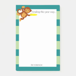 Bloco De Notas Macaco Selva Frisbee Personalizado