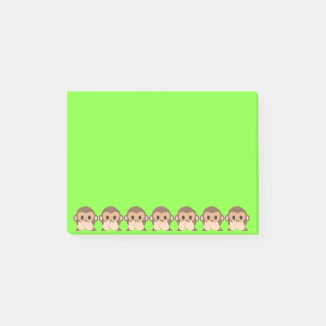 Bloco De Notas Macacos Bons (Frente)