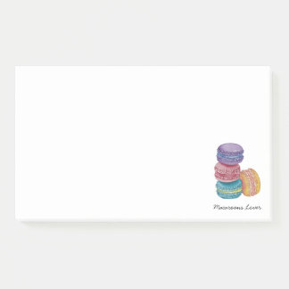Bloco De Notas Macarões Coxas Do Arco-Íris Em Aquarela