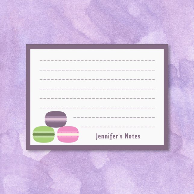 Bloco De Notas Macarons Franceses (French Macarons Post-it Notes)