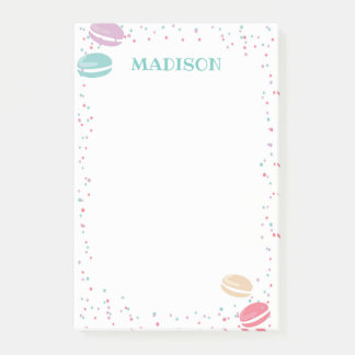 Bloco De Notas Macaroon Pastelaria Posta Notas
