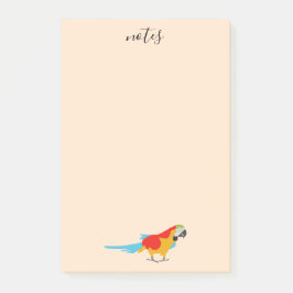 Bloco De Notas Macaw tropical colorido