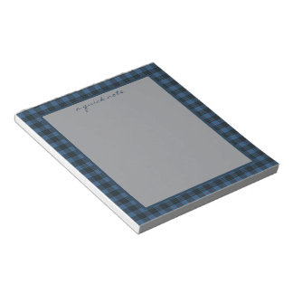 Bloco De Notas MacKay Blue Ancient Original Scottish Tartan 