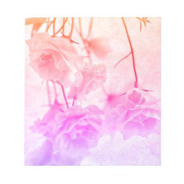 Bloco De Notas Macro Flores de Campanela Roxas (Frente)