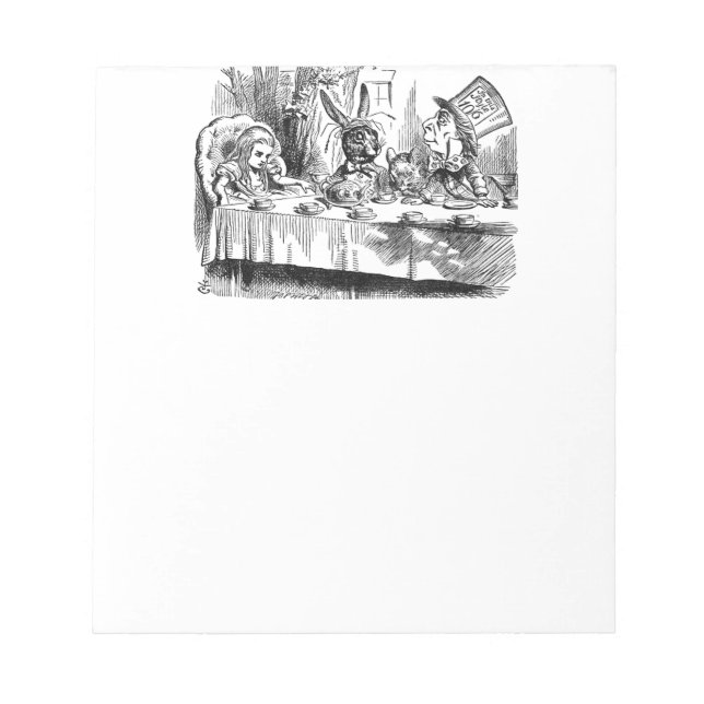 Bloco De Notas Mad Hatter (Frente)