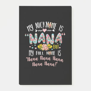 Bloco De Notas Madre Art   Meu Apelido É Nana Aniversário