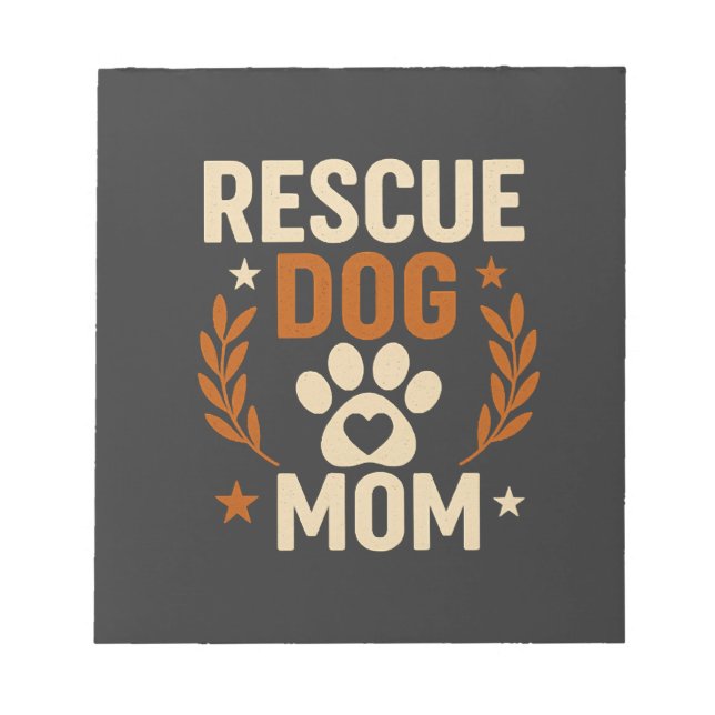 Bloco De Notas Mãe de Cachorro Resgatado (Frente)