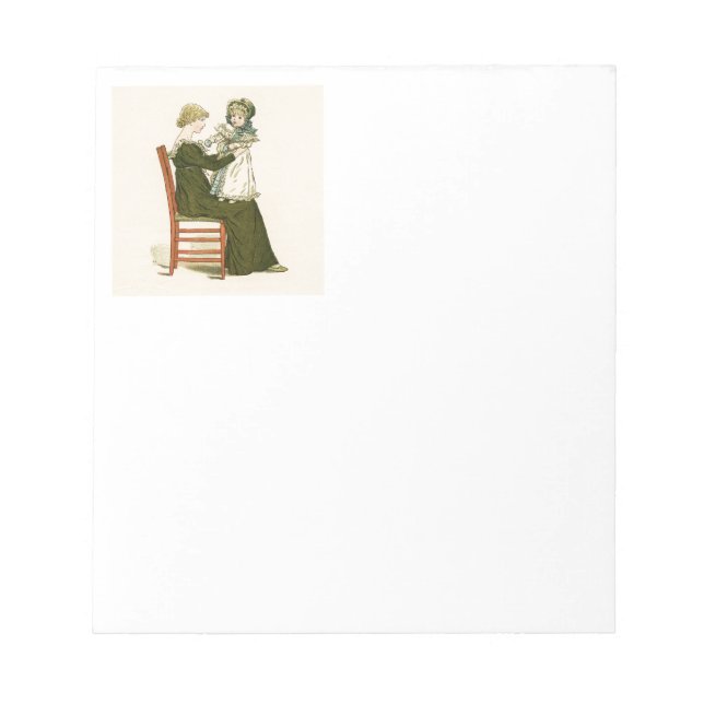 Bloco De Notas Mãe e Bebê Vitoriano Greenaway (Frente)