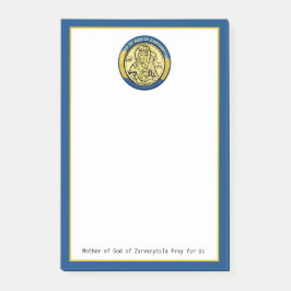 BLOCO DE NOTAS MÃE UCRÂNIA DE DEUS DE ZARVANYTSIA RELIGIOSA 