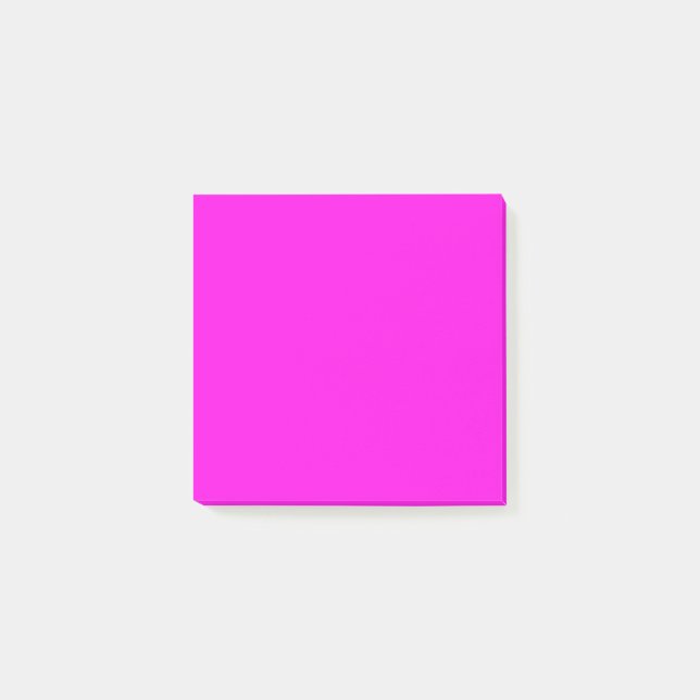 Bloco De Notas  Magenta brilhante (cor sólida)  (Frente)