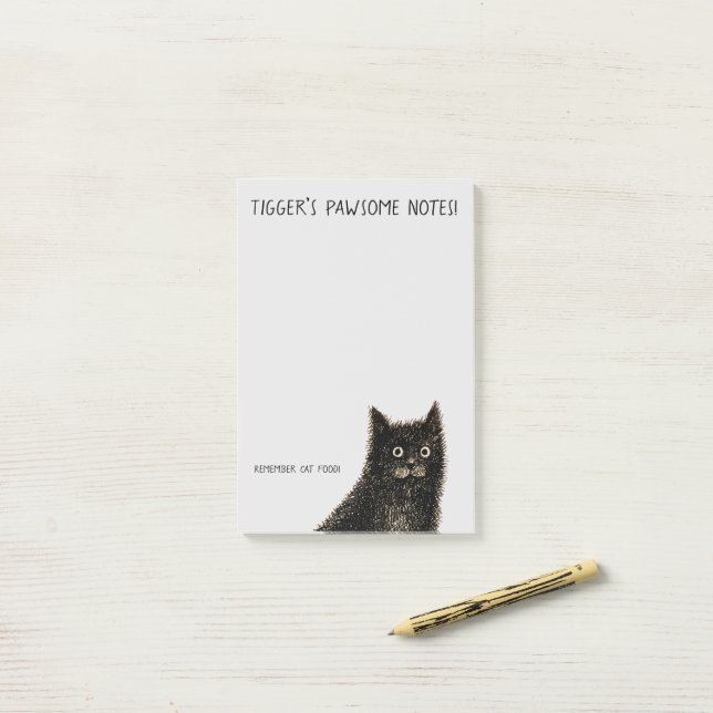 Bloco de notas magnético de notas pawsome (Na mesa)
