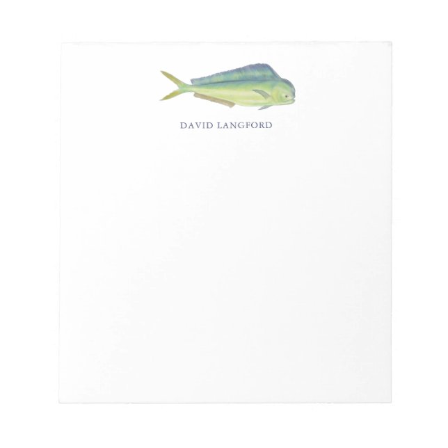 Bloco De Notas Mahi Fish Themed Stationery (Frente)