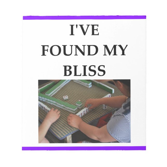 BLOCO DE NOTAS MAHJONG (Frente)