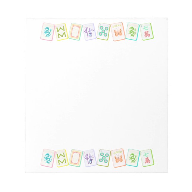 BLOCO DE NOTAS MAHJONG NOTEPAD (Frente)