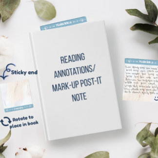 Bloco De Notas Main Idea Acrylic Reading Note