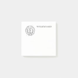 Bloco De Notas "Maio esta nota para não ir" notas de post-it