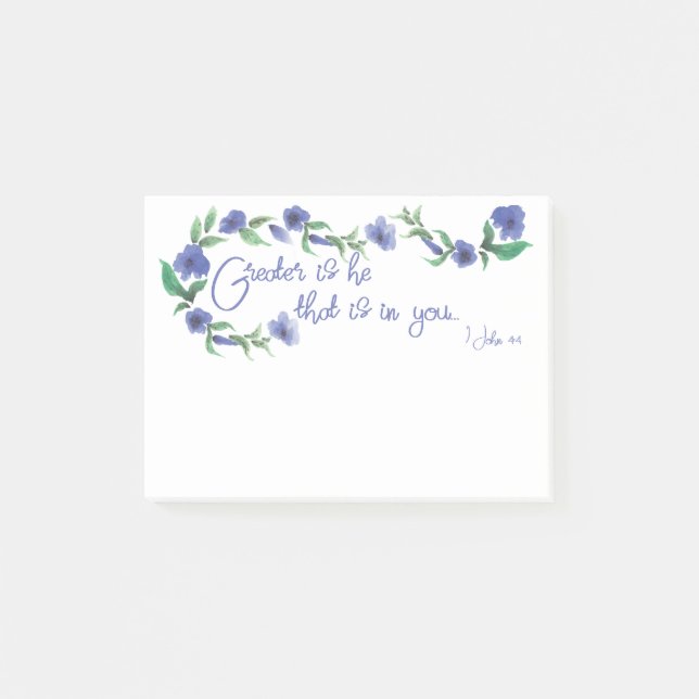 Bloco De Notas "Maior é" notas pegajosas (Frente)