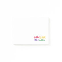 "Mais amor não menos menos amor"