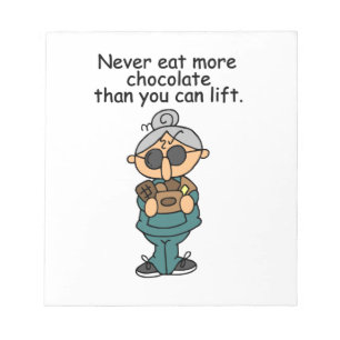 Bloco De Notas Mais Humor de Chocolate