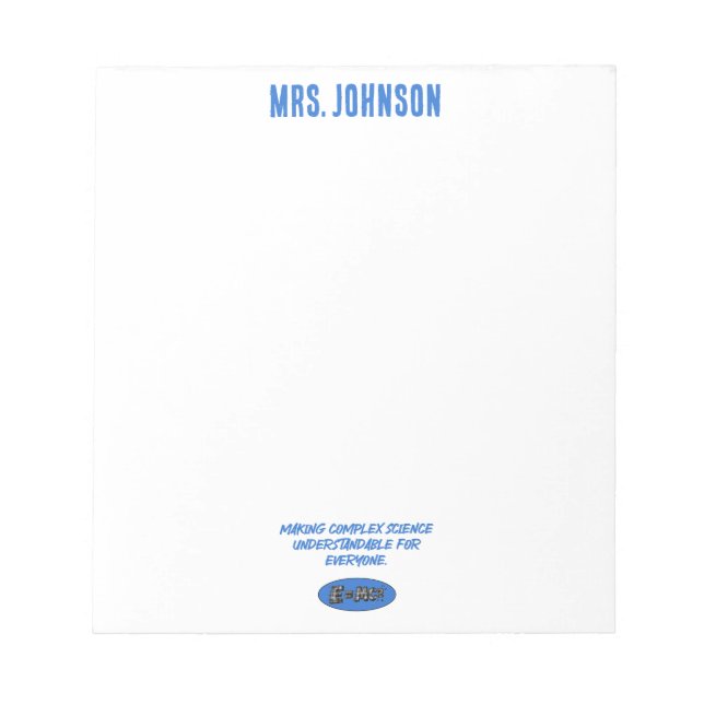 Bloco De Notas Making Complex Science Understandable For Everyone (Frente)