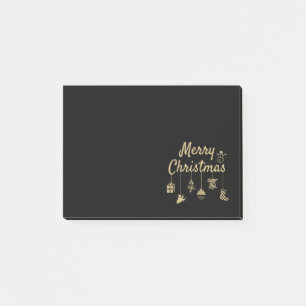 Bloco De Notas Mal Natal Ornaments - Ouro