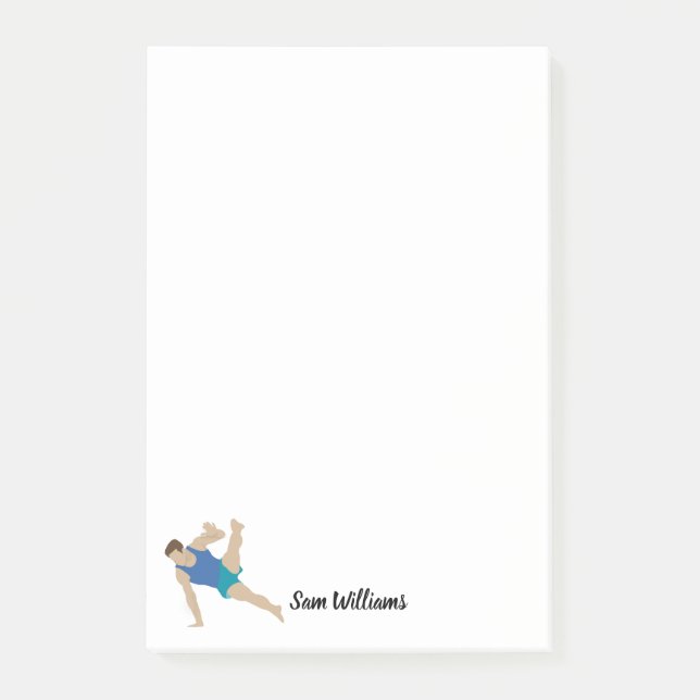 Bloco De Notas Male Gymnast (Frente)