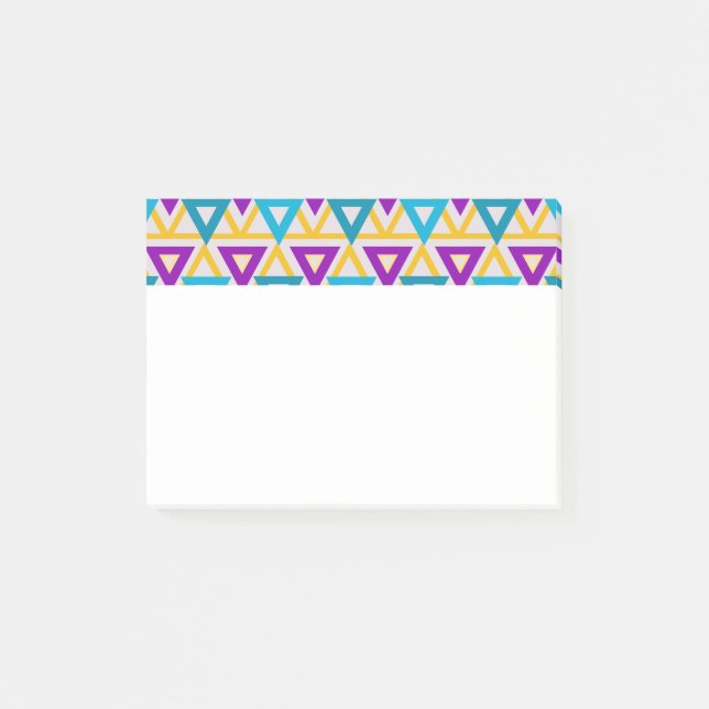 Bloco De Notas Malha do Triângulo Bauhaus (Frente)