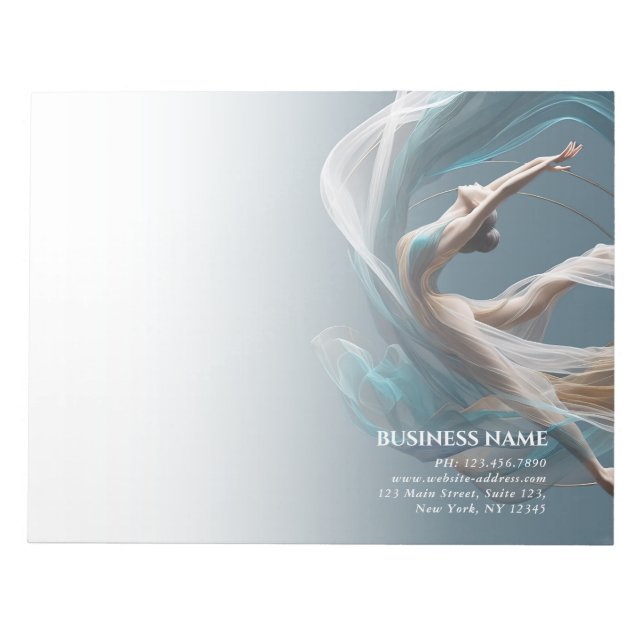 Bloco De Notas Malhação de pilotos instrutores de ioga aérea voad (Frente)