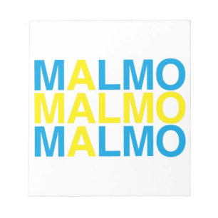 Bloco De Notas MALMO Bandeira Sueca