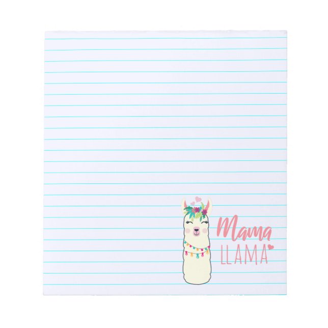Bloco De Notas Mama Llama (Frente)