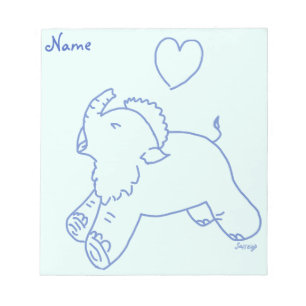 Bloco De Notas Mamute bebê bocejando