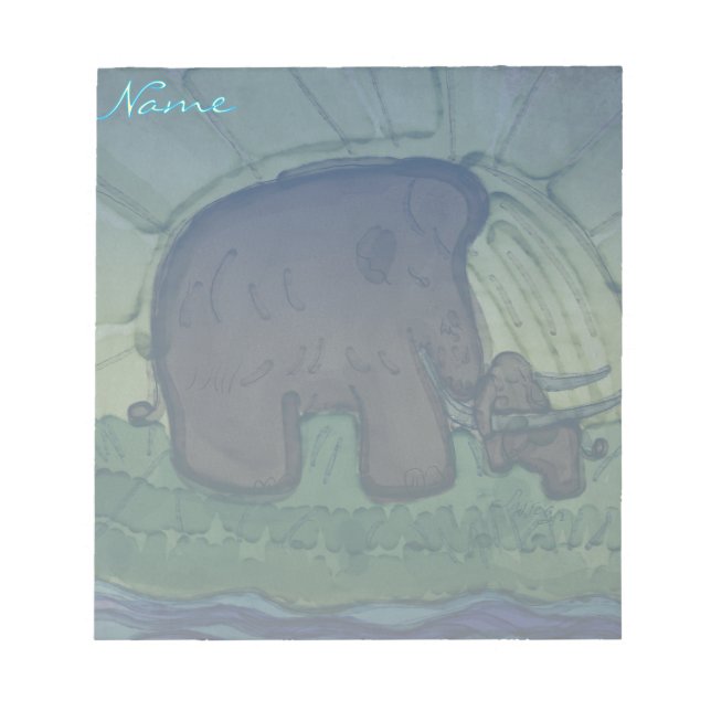 Bloco De Notas Mamute com vitelo (Frente)